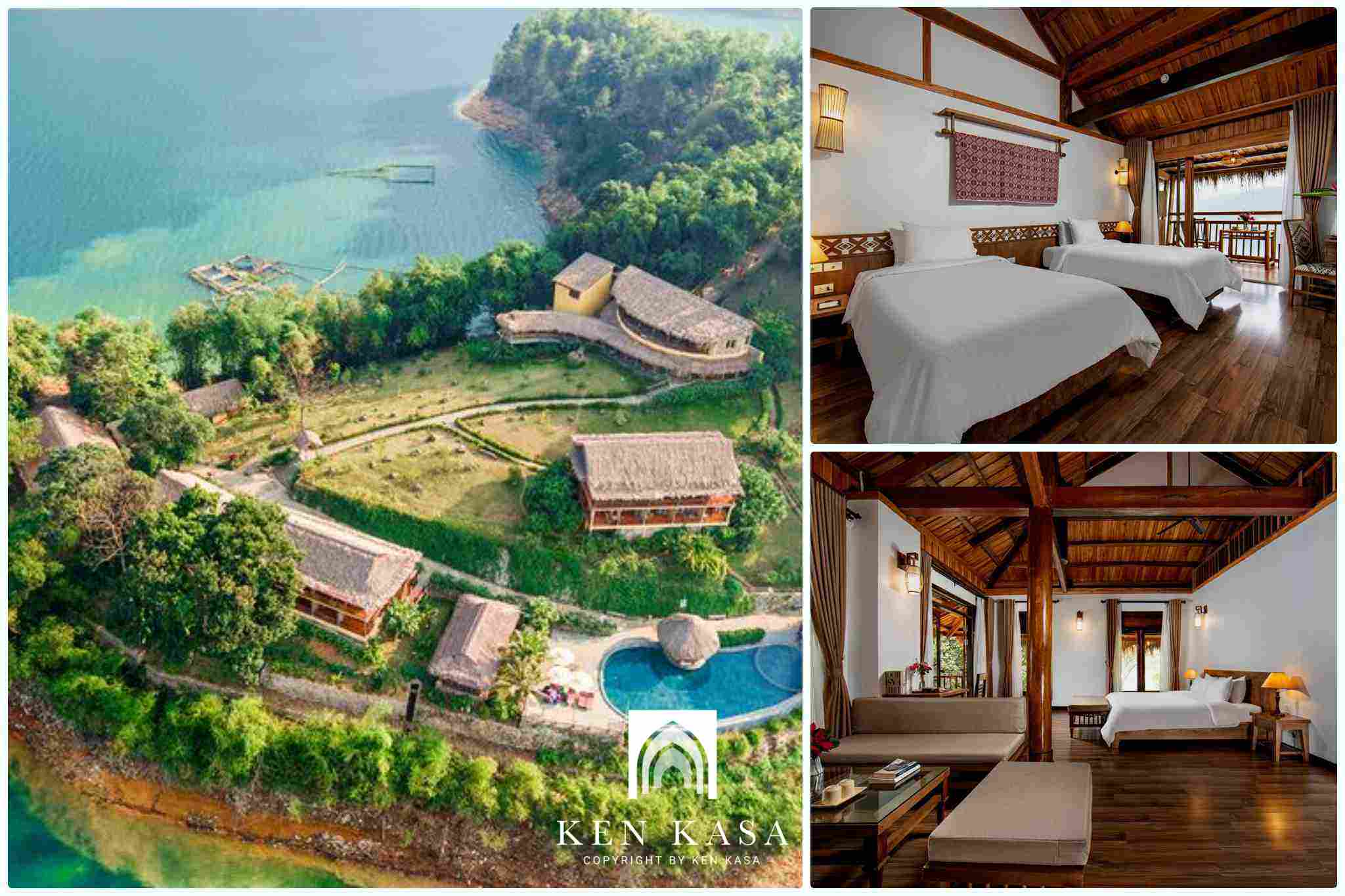 Toàn bộ không gian sống của Mai Châu Hideaway homestay